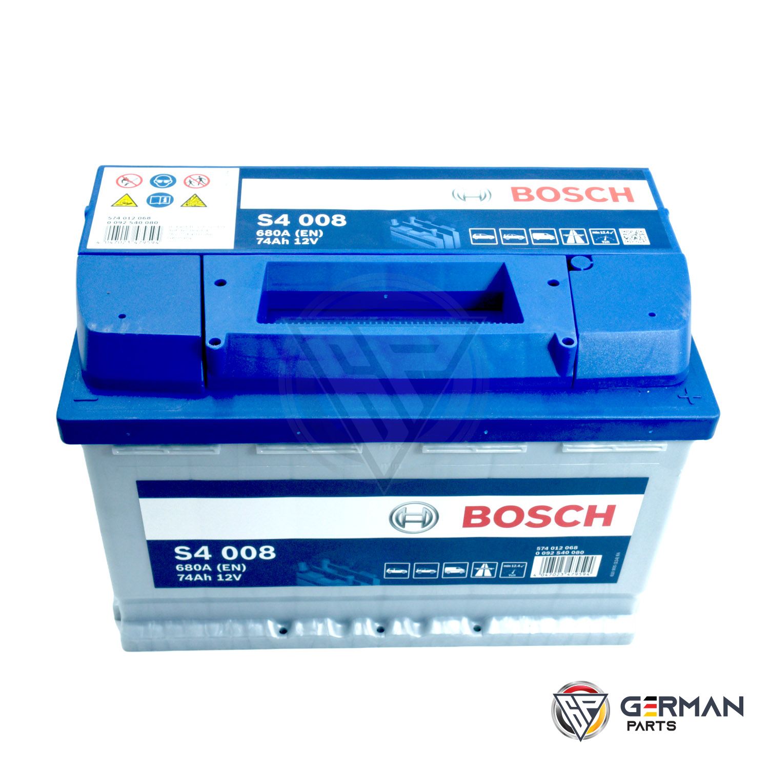 Batterie Bosch S4 74AH, 680A, 0092S40080 L3 - SOS Batterie