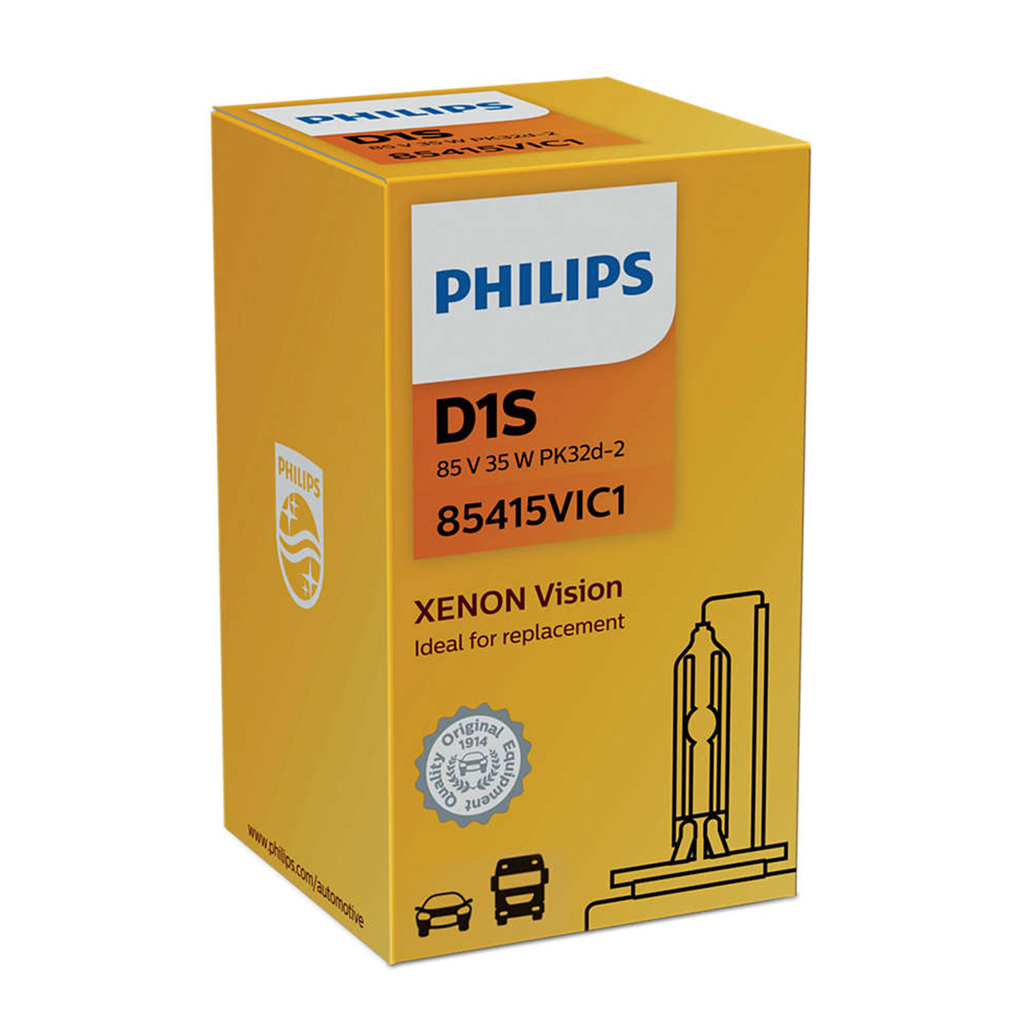 Buy Philips Xenon Bulb D1S 85V 35W 85415VIC1 - German Parts