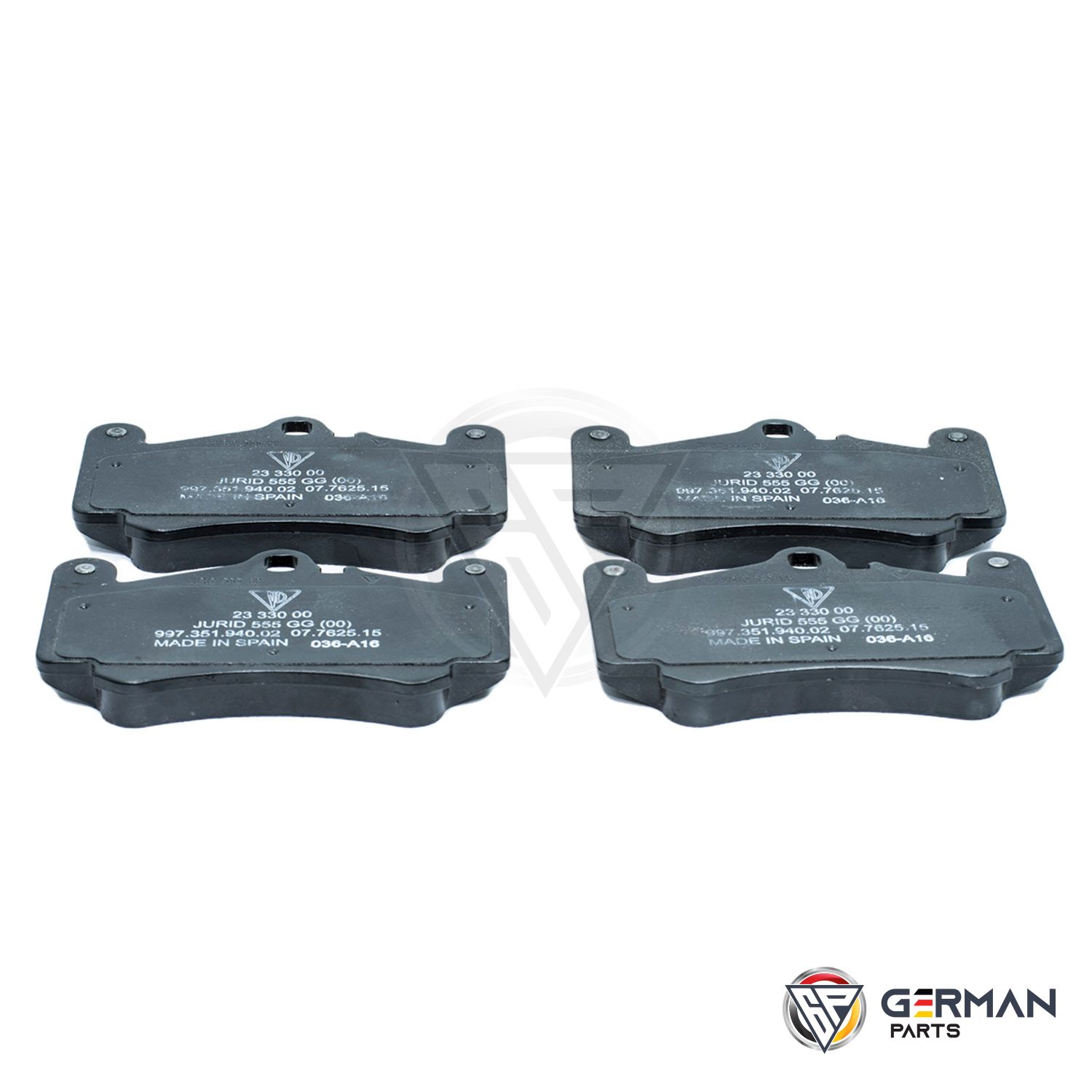 Buy Porsche Front Brake Pad Set 99735193903 - German Parts