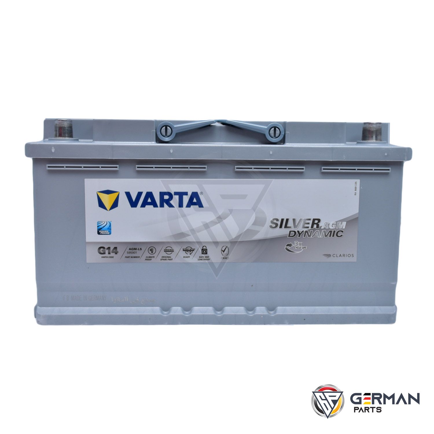 Til ære for modtagende Forbrydelse Buy Varta Battery 95 Ah Agm Varta DIN595901MFV-G14 - German Parts