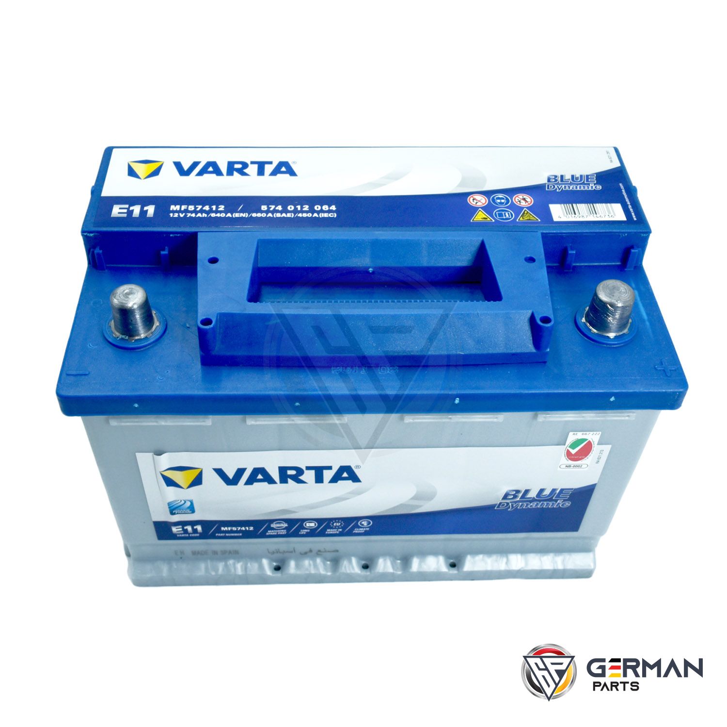 E11 Car Battery 12V Varta Blue Dynamic Sealed Calcium 4 Yr