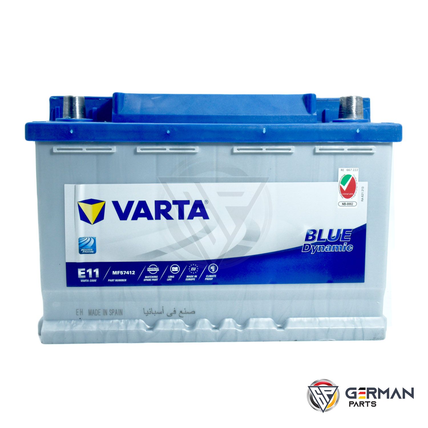 Skuffelse gå på arbejde følgeslutning Buy Varta Battery 74 Ah DIN747MFV-E11 - German Parts