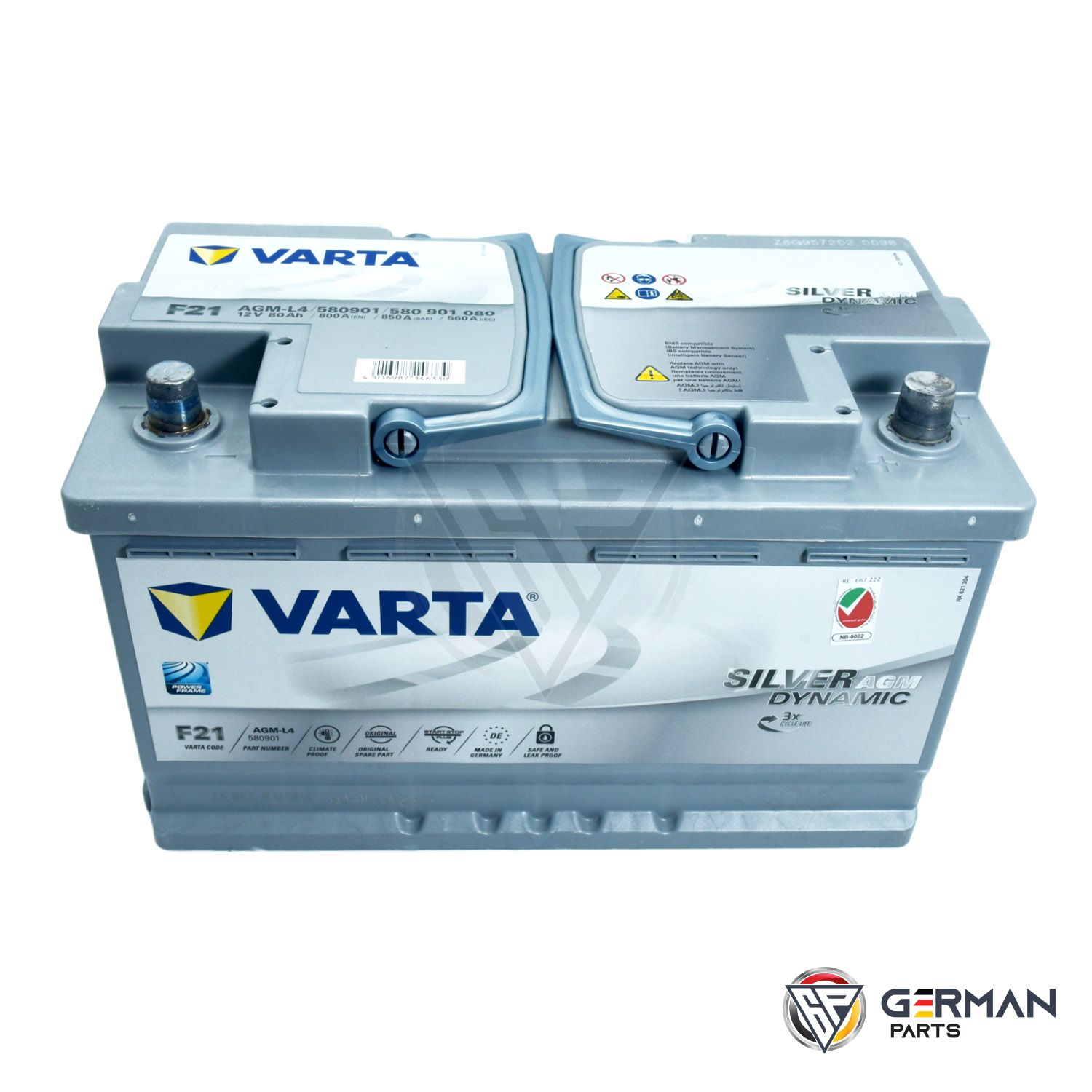 Buy Varta Battery 80 Agm DIN80AGM-MFV - German Parts
