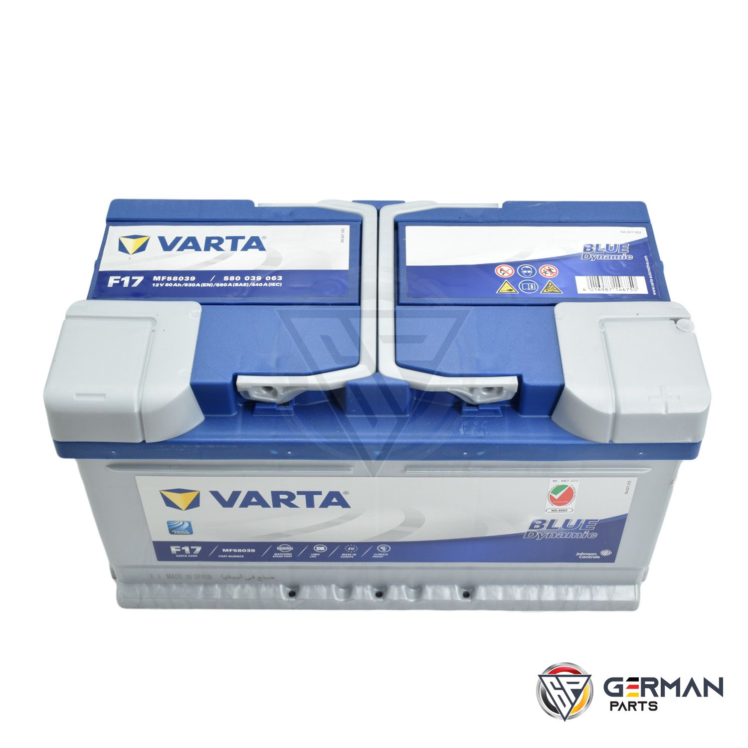 Buy Varta Battery 80 Ah DIN80MFV-F17 - German Parts