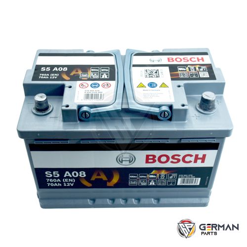 Buy Bosch Battery 70 Ah Agm 0092S5A080 - German Parts