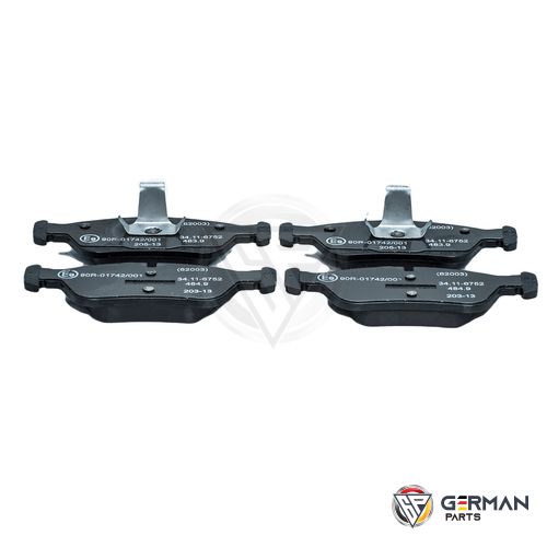 Buy BMW Front Brake Pad Set 34116761244 - German Parts