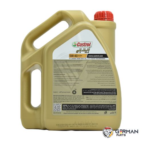 Buy Castrol Engine Oil - 5W40, 4 Litres CASTROL-5W40 - German Parts