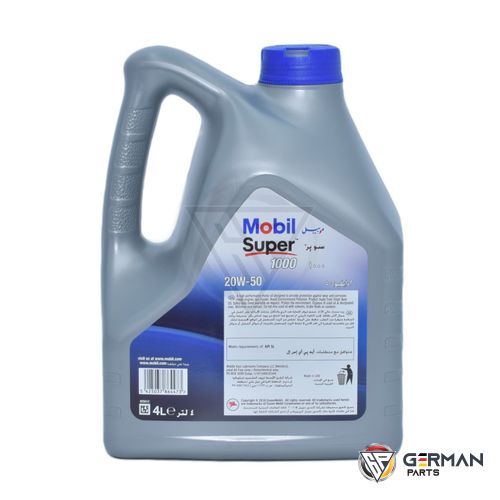 Buy Mobil Engine Oil - Super 1000 - 20W50, 4 Litres MOBIL-SUPER-1000-20W50 - German Parts