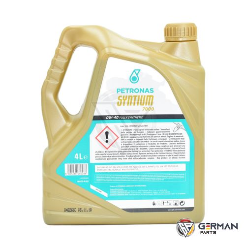 Buy Petronas Engine Oil - 0W40, 4 Litres PETRONAS-7000-0W40 - German Parts